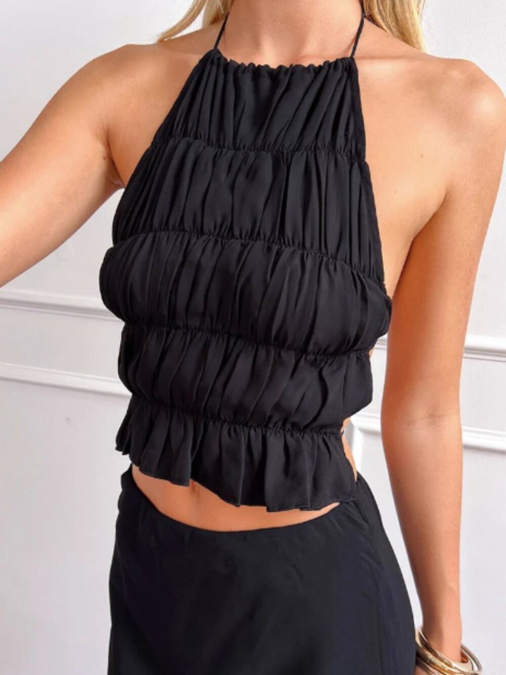 BEGINNING BOUTIQUE BLACK UMMA TOP 🖤